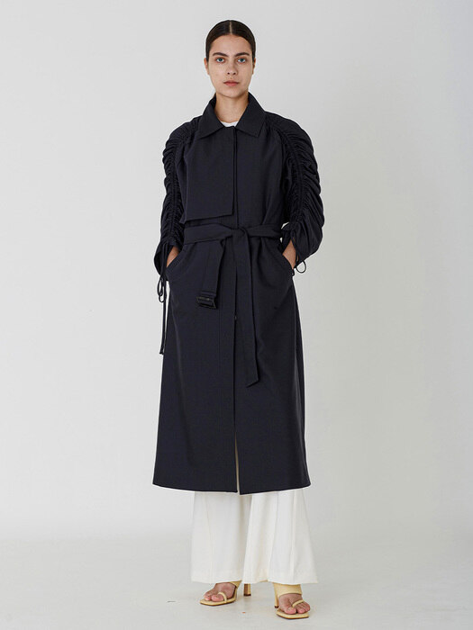 Jennie Trench Coat _ Charcoal