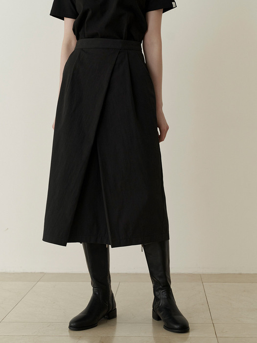 3.80 Double tulip skirt (Black)