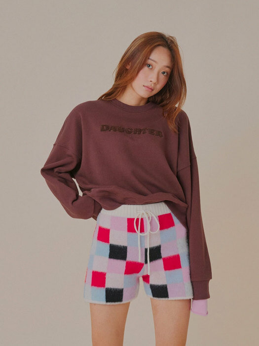 Multi Color Block Wool Shorts
