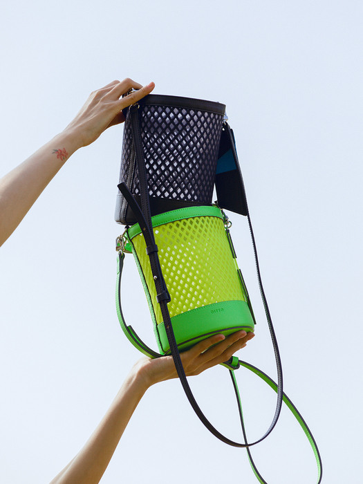 Mini Bucket Bag(매쉬 버킷백)_Neon Green