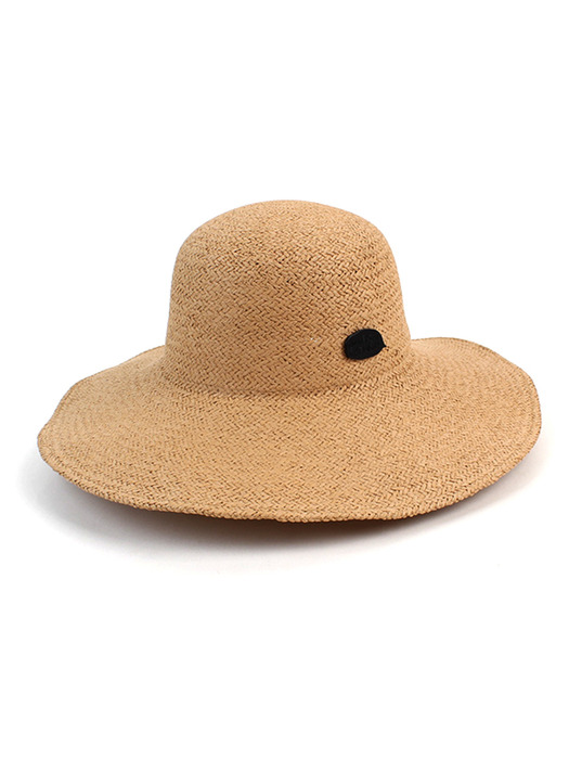 Summer Brown Round Panama Hat 여름페도라