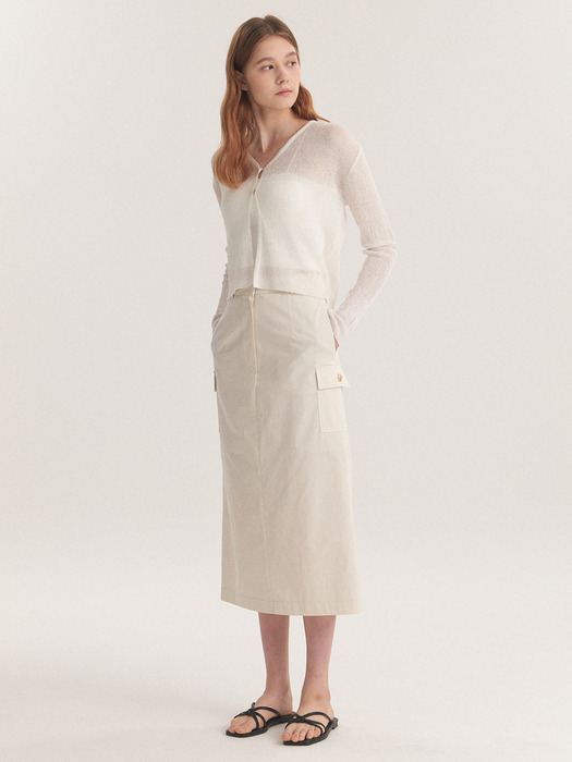Gold Point Cargo Long Skirt_2color