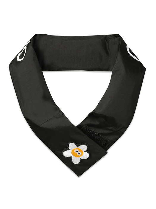 ice logo neck scarf black