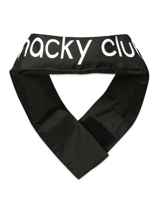 ice logo neck scarf black