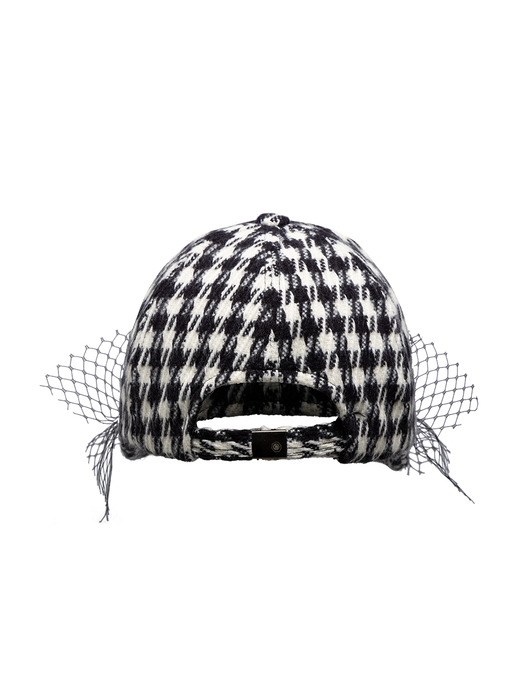 Lace Point Wire Cap - Hounds tooth