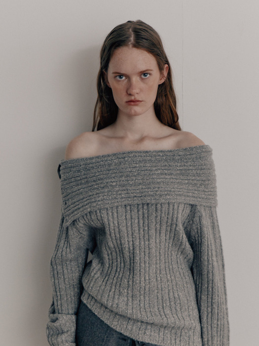 Two-way Off-shoulder Knit Sweater