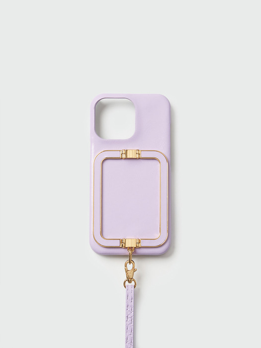 Phone Case with Leather Strap Pastel Purple