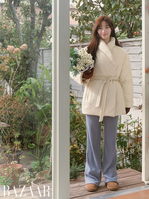 Shawl Collar Belted Down Jumper NEP4XMA06