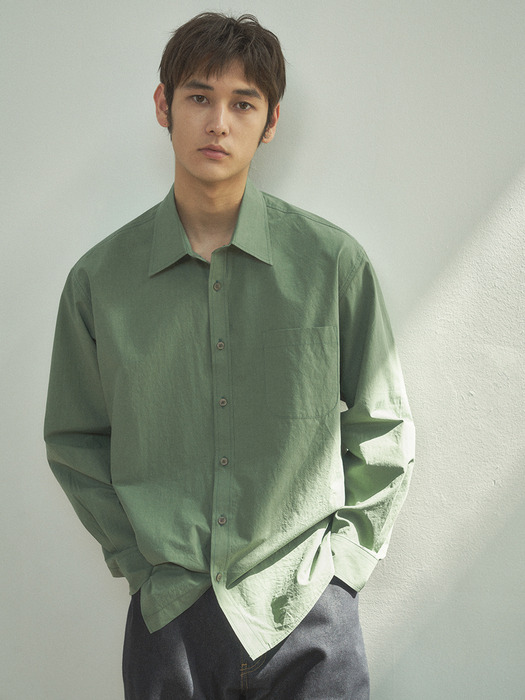 T20023 Dyeing color shirt_Green