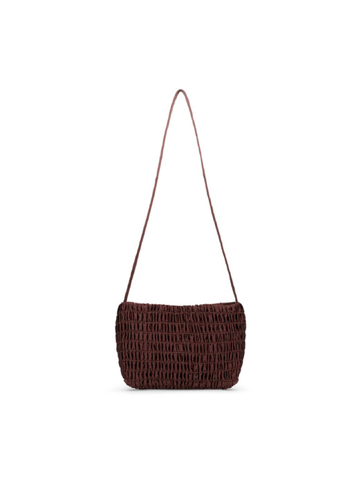 Millie Bag Ruched Brown - Image 1