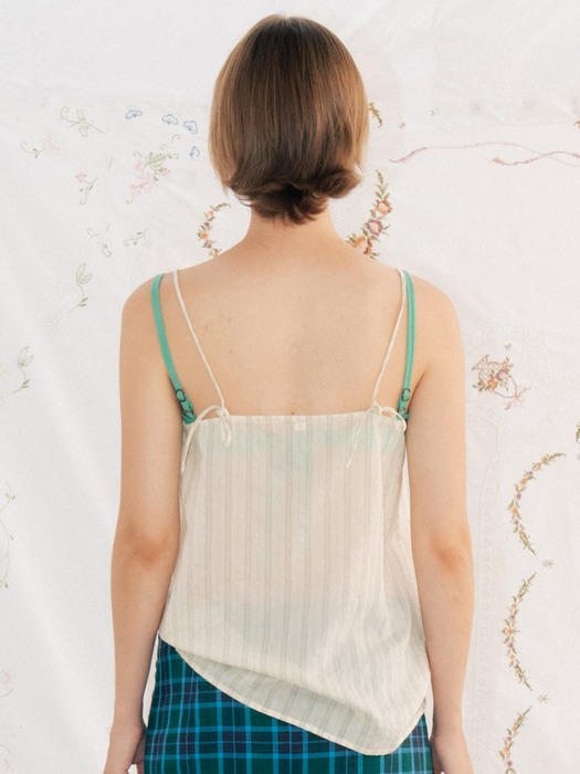 Via Bees stripe sleeveless (Ivory stripe)