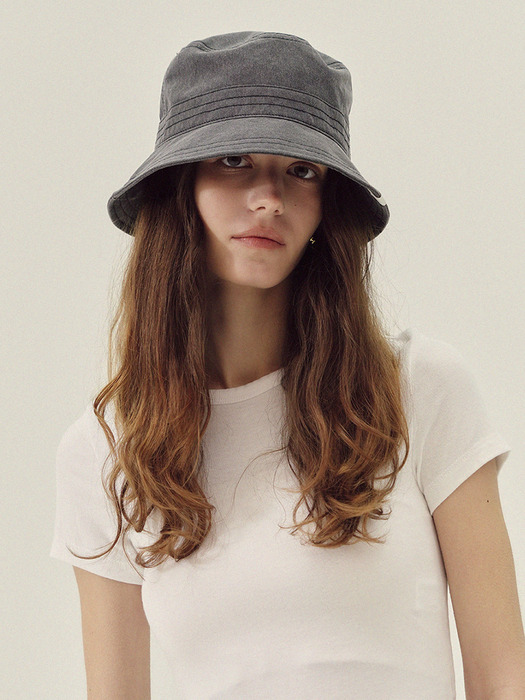 Cotton pigment bucket hat_3color