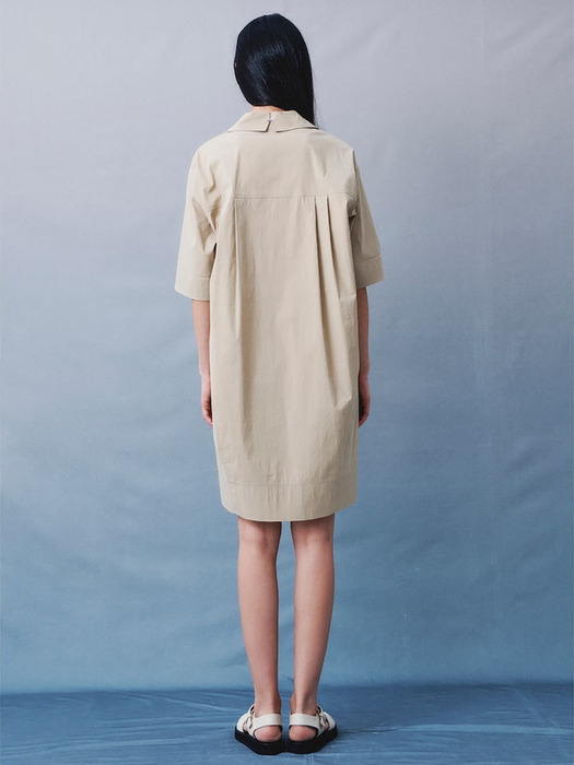 Signature Cocoon Fit Dress  Beige (KE4371M01A)