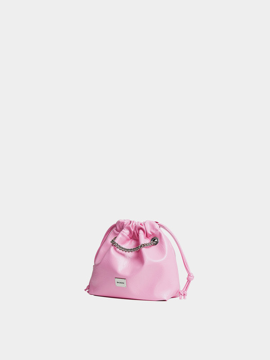 CH. MINI TRAWSTRING BAG, PINK