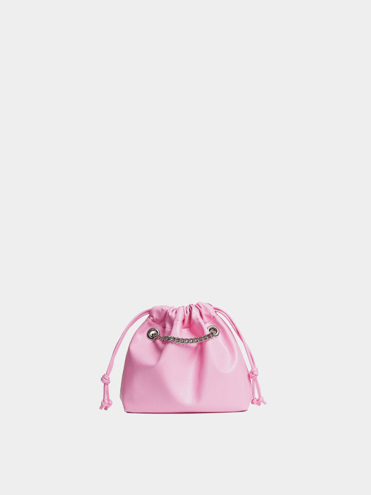 CH. MINI TRAWSTRING BAG, PINK