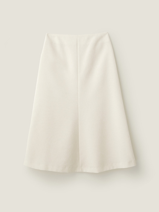 Tweed bell line skirt - Cream