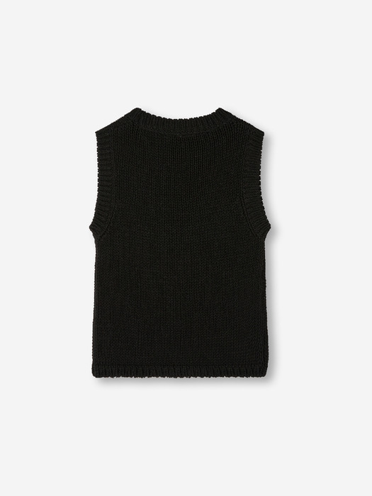 knit sleeveless_black