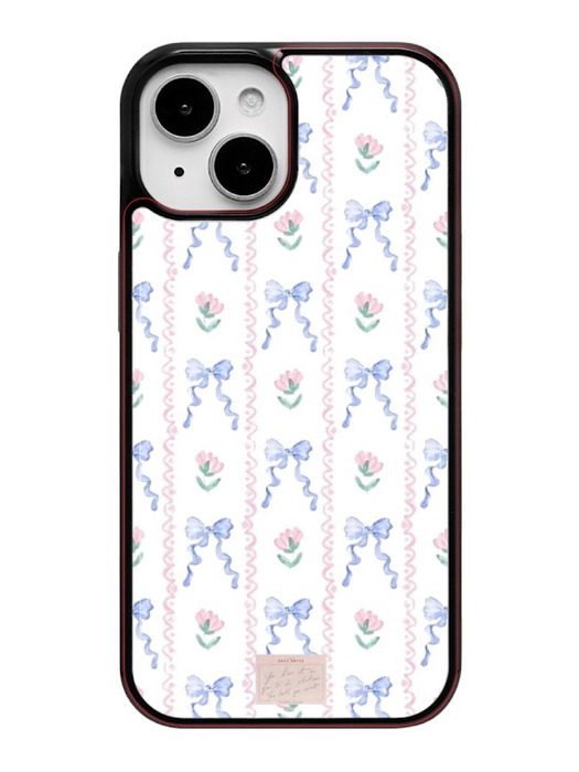 ribbon flower stripe Epoxy Phone Case 아이폰 갤럭시 에폭시 케이스