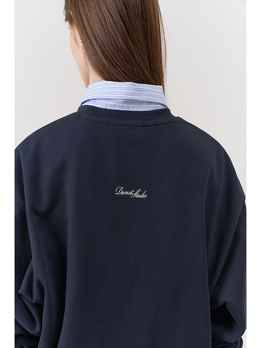 UNISEX HOLIDAY SWEATSHIRT FRENCH NAVY_UDTS4C111N2