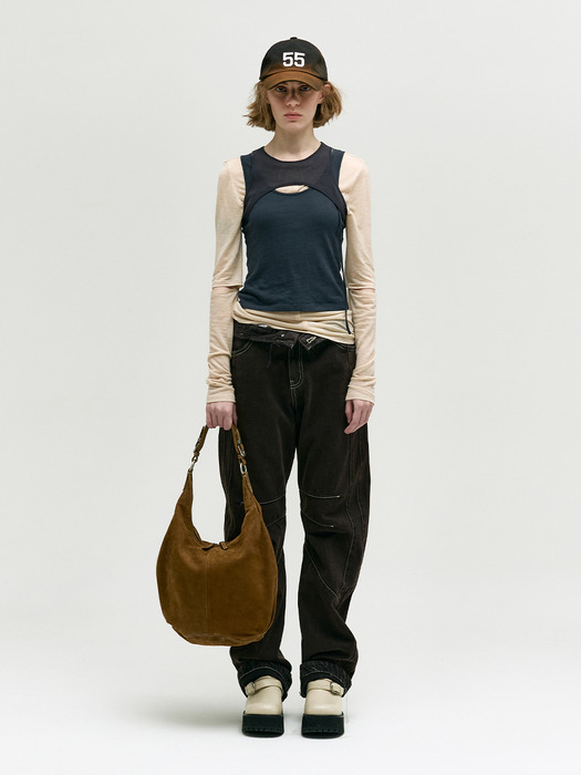 [앨펑 PICK]PUMPKIN LARGE_chestnut nubuck