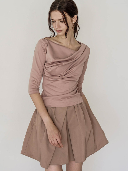 [24FW] Lautre Tulip beige skirt