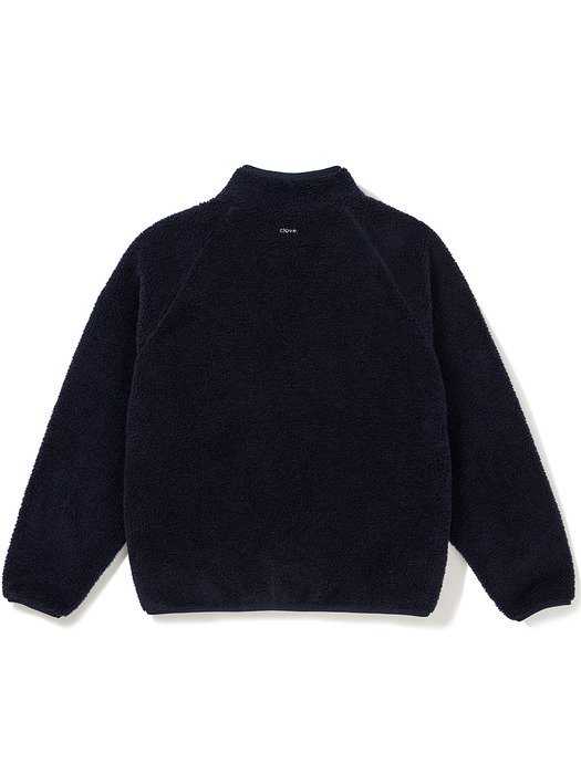 [24FW clove] Logo Fleece Jacket_Men (Navy)