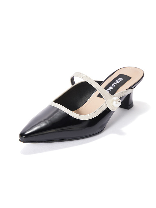 Diana Mule_Cream+Black