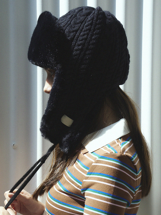 Shapka knit trooper hat_4color