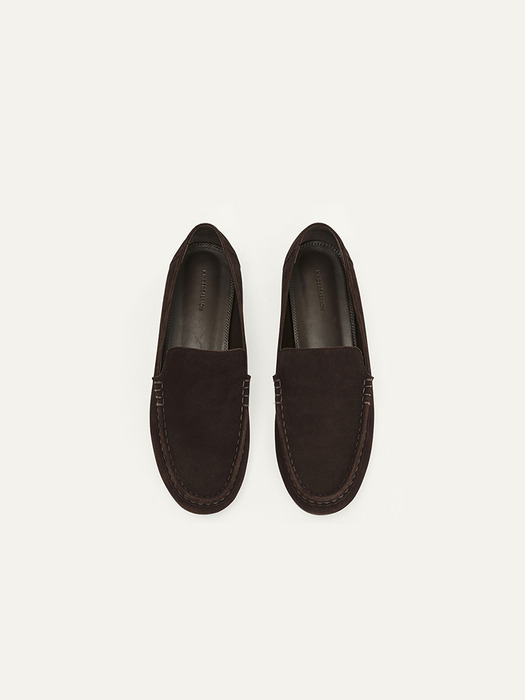 Bask Suede Loafer Dark-Mocha