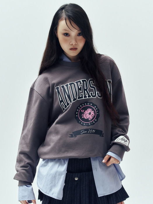 (WOMEN) ADSB COLLEGE LOGO SWEATSHIRTS atb1301w