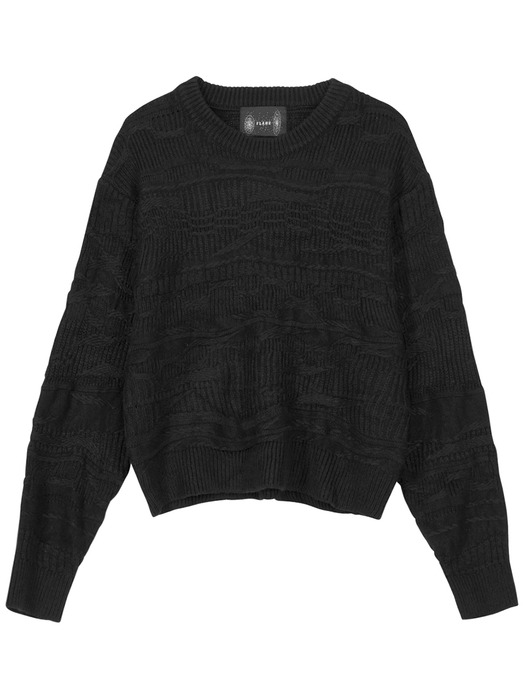 4Mix Knit Sweater (FL-147_Black)