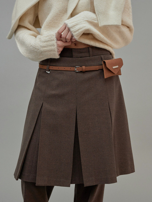 Suede Belt Bag Beige