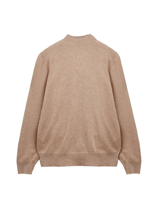 (M) 모크넥 스웨터 Camel