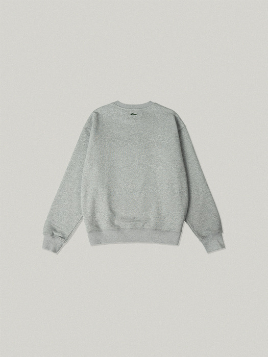 RAILWAY OVER FIT SWEAT SHIRT [GRAY]