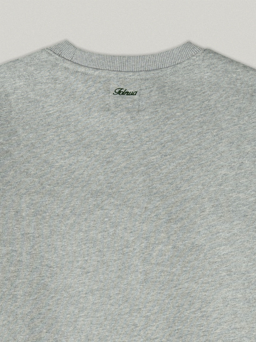 RAILWAY OVER FIT SWEAT SHIRT [GRAY]