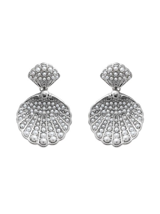 Pearl Oyster silver earrings