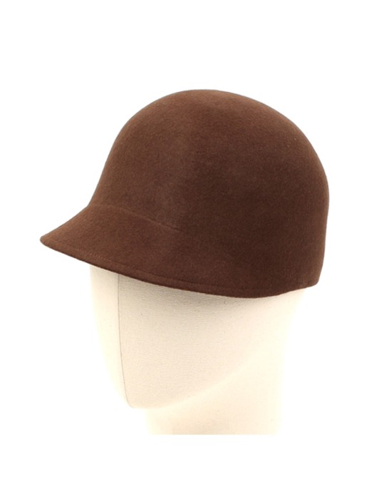 Wool Brown Round Riding Cap 승마모자