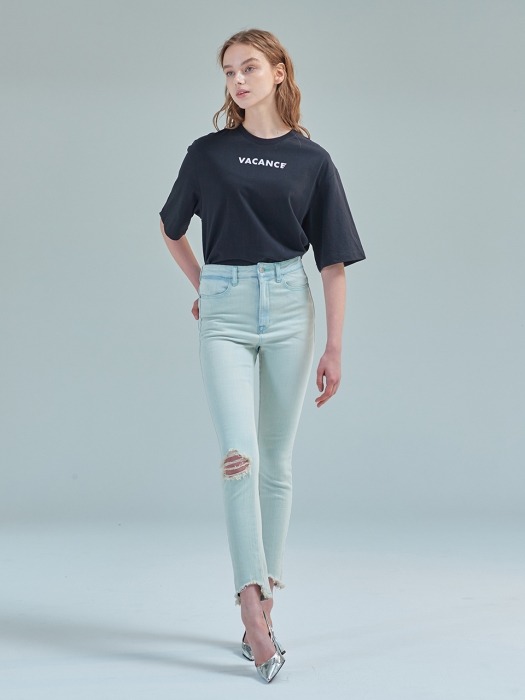 305 High rise skinny denim [Cloud]