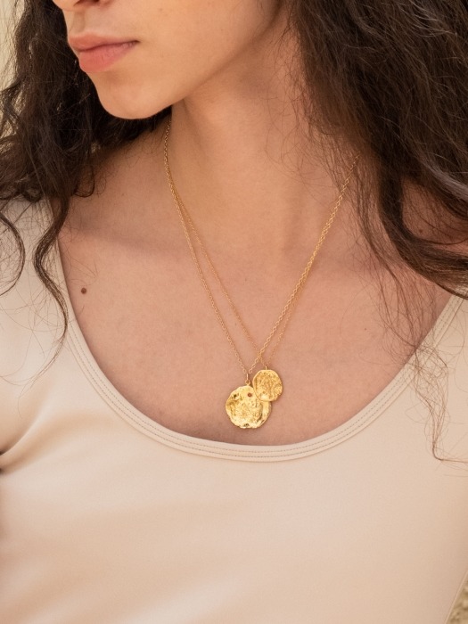Oat Cubic Necklace (Gold)