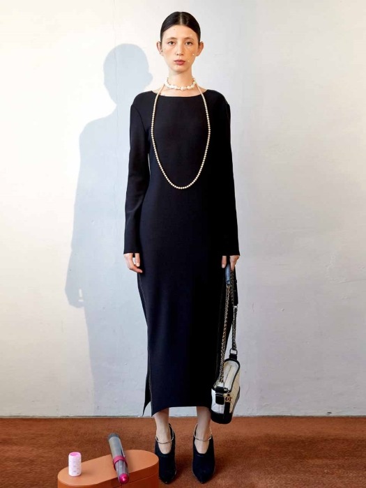 Corso Essential Long Dress_Black