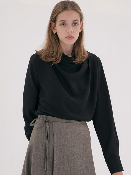 Drape Blouse - Black