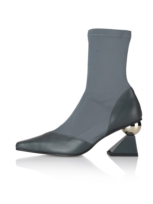 Stella socks boots / YA8-B536 Dark grey