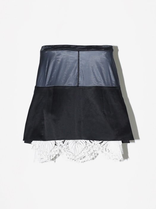 [WOMEN] 19FW ORGANDY LACE SKIRT BLACK TA92-FG027