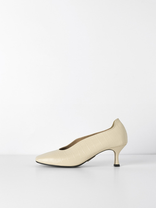 Marine wave heel (cream)