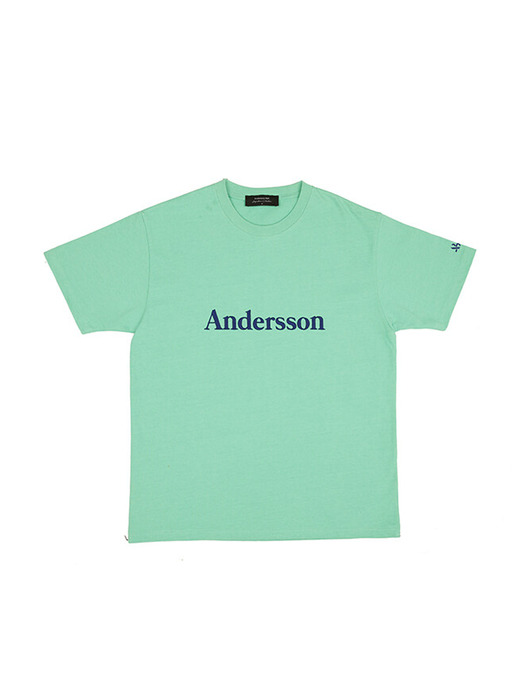 UNISEX ANDERSSON SIGNATURE EMBROIDERY T-SHIRT atb211u_ MINT