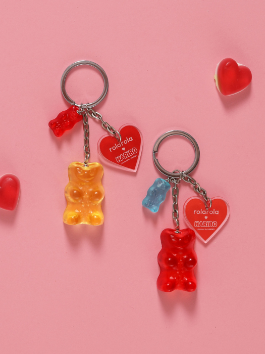 (LV-20338) ROLAROLA X HARIBO JELLY KEY RING YELLOW