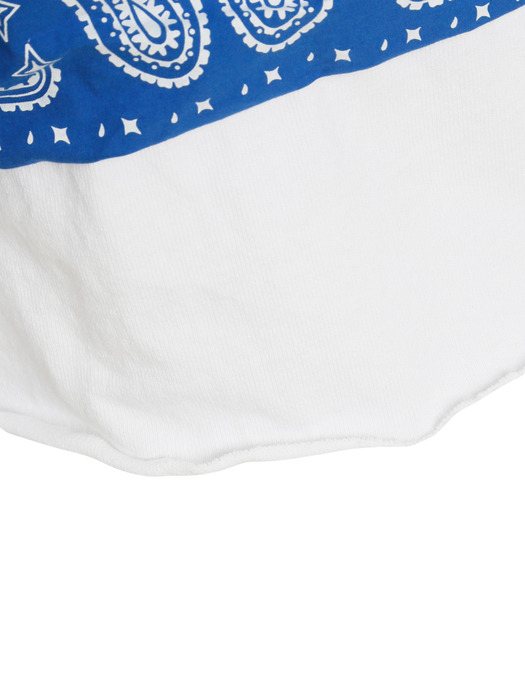 VINTAGE BANDANA T-SHIRT [BLUE X WHITE]