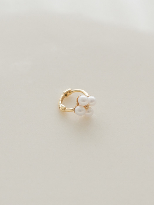 14k gold mini pearl ring piercing (14K 골드)