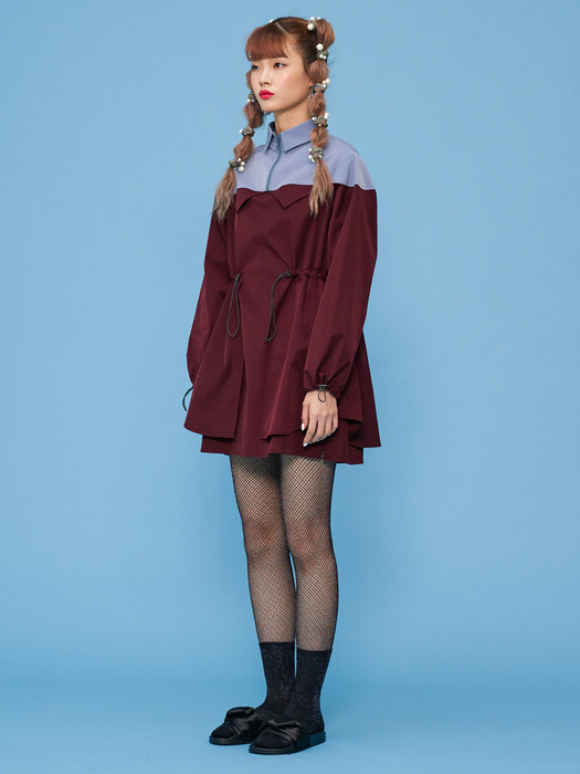 Trench One-piece [Wine Red] 