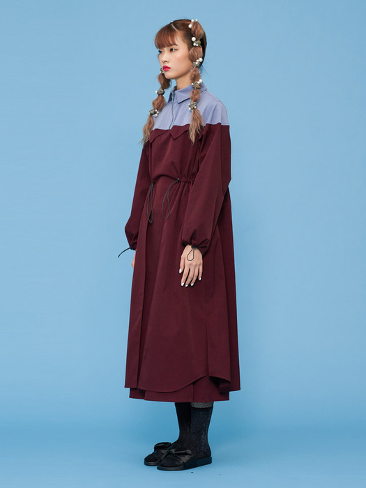Trench One-piece [Wine Red] 